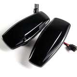 Hyundai Set of Tucson Tiburon Sonata Smoke Sequential LED Signal Side Marker Lights with Carbon Fiber Windshield Banner