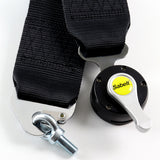 Universal 4 Point Black Camlock Quick Release Car Seat Belt Harness Sabelt Racing 3"