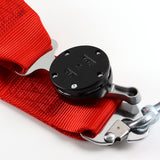 Universal 4 Point Red Camlock Quick Release Car Seat Belt Harness Sabelt Racing 3"