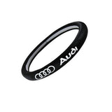 New High-Quality Faux Leather Black 15" Diameter Car Steering Wheel Cover For All AUDI Cars