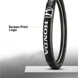 HONDA Set Quality Leather 15" Diameter Car Steering Wheel Cover with LOGO Horn Button