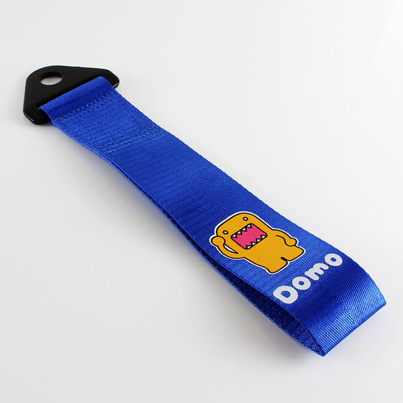 DOMO KUN Blue Racing Tow Strap for Front / Rear Bumper