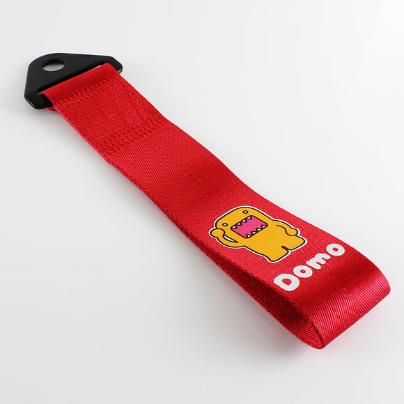 DOMO KUN Red Racing Tow Strap for Front / Rear Bumper