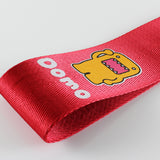 DOMO KUN Red Racing Tow Strap for Front / Rear Bumper