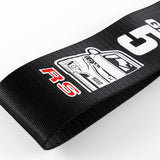 Honda GK5 RS Black Racing Tow Strap for Front / Rear Bumper