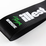 Illest Bride Black Racing Tow Strap for Front / Rear Bumper