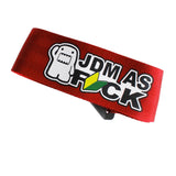 JDM AS FCK Red Racing Tow Strap for Front / Rear Bumper