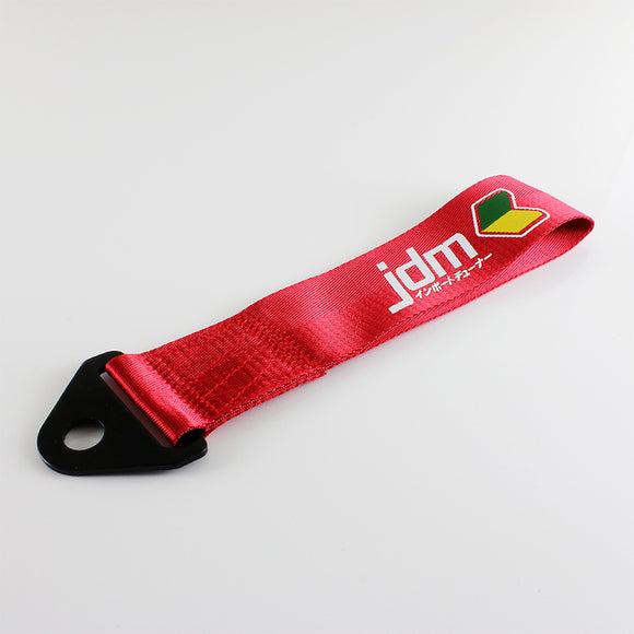 JDM Red Racing Tow Strap for Front / Rear Bumper