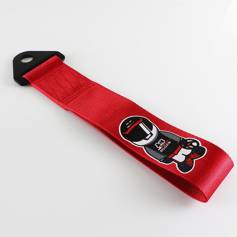 thumbnail image 2 of JDM MUGEN Style Carbon Fiber Tow Strap Front & Rear Bumper Towing Hook 2 of 3