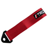 JDM TRD High Strength Tow Strap Front or Rear Bumper Towing Hook Red Universal