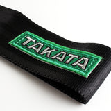 Takata Black Racing Tow Strap for Front / Rear Bumper