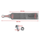 Takata Black Racing Tow Strap for Front / Rear Bumper