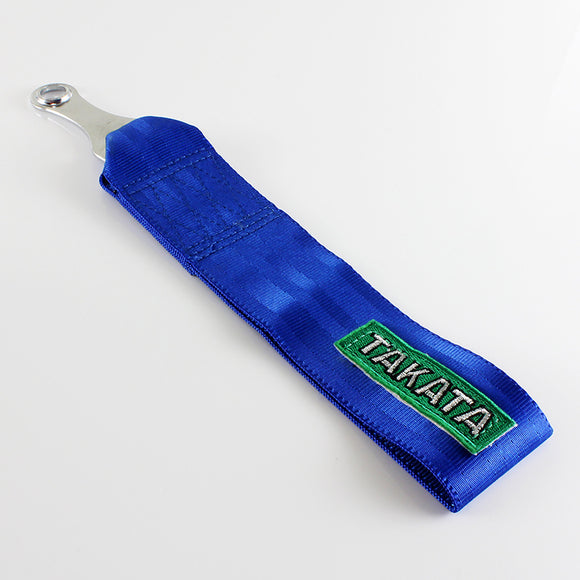 Takata Blue Racing Tow Strap for Front / Rear Bumper