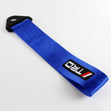 JDM TRD High Strength Tow Strap Front or Rear Bumper Towing Hook Blue Universal