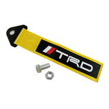 JDM TRD High Strength Tow Strap Front or Rear Bumper Towing Hook Gold Universal