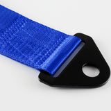 JDM TRD High Strength Tow Strap Front or Rear Bumper Towing Hook Blue Universal