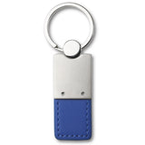 Jeep Gladiator Blue Leather Chrome Key Fob Key Chain Key Ring Tag OFFICIAL LICENSED Au-Tomotive Gold
