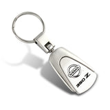For Nissan 370Z Tear Drop Authentic Chrome Key Fob Keyring Keychain Engraved