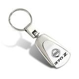 For Nissan 370Z Tear Drop Authentic Chrome Key Fob Keyring Keychain Engraved