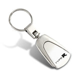 Honda Type R Tear Drop Authentic Chrome Key Fob Keyring Keychain Tag Lanyard