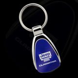 Jeep Gladiator KCB.GLAD Chrome Blue Teardrop Key Fob Key Chain Key Ring Tag OFFICIAL LICENSED Au-Tomotive Gold