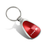 For Honda Type R Authentic Metal Chrome Red Tear Drop Key Chain Ring Fob