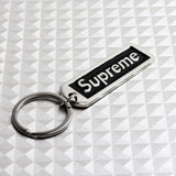 BRAND NEW Supreme3M Black 3D Logo Metal Pendant Keychain Key Ring Key Tag X1