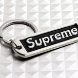 BRAND NEW Supreme3M Black 3D Logo Metal Pendant Keychain Key Ring Key Tag X1
