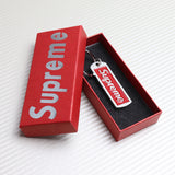 BRAND NEW Supreme3M RED 3D Logo Metal Pendant Keychain Key Ring Key Tag X1