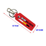 Red Mugen Set Bride Gradation Cloth Backpack with Harness Adjustable Shoulder Straps with Keyring Keychain Tag