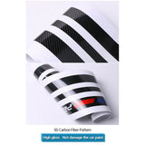 2008-2013 BMW E90 E92 E93 M3 Carbon Look 3-Piece Front Bumper Body Spoiler Splitter Lip Kit with Vinyl Hood Sticker