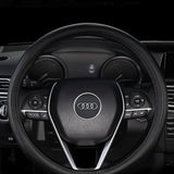 Quality Leather Black 15" Diameter Car Steering Wheel Cover For All AUDI Cars X1
