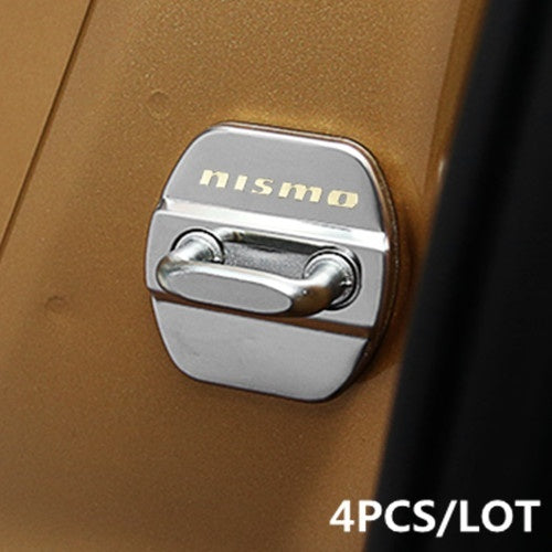Silver Stainless Steel Door Lock Door Striker Cover for NISMO
