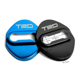 TRD Black Stainless Steel Door Lock Door Striker Cover Set