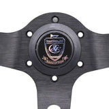 320mm Vertex 1996 Leather Deep Dish Modified Steering Wheel RED/SILVER Stitch Sports Steering Wheel OMP MOMO Racing