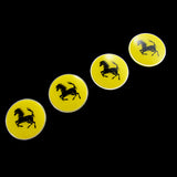 4 pcs SET Ferrari WHEEL Trim CAPS Alloy Racing EMBLEM Badges Stickers 65mm 3D NEW