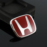 Honda Set of JDM J'S TYPE B 50MM X 40MM RED STEERING EMBLEM BADGE FOR ACCORD CIVIC CRV FIT WITH Center Console Cushion