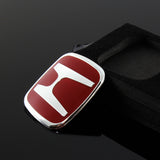 JDM Honda Set Red H Emblem For Steering Wheel JDM J'S TYPE B 50MM X 40MM with Logo Keychain Metal Key Ring