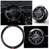 JAGUAR Set of Car 15" Steering Wheel Cover Carbon Fiber Look Leather with Exquisite Clock