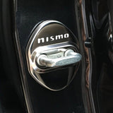 Stainless Steel Silver Door Lock Door Striker Cover for NISMO