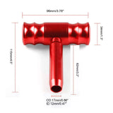 Red RALLIART Mitsubishi Car Shift Knob Aircraft Joystick Transmission Racing Gear Shifter