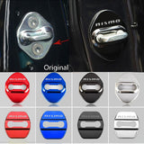 Stainless Steel Blue Door Lock Door Striker Cover for NISMO