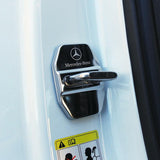 4X Silver Stainless Steel Door Striker Cover Lock Buckle Cap AMG For Mercedes-Benz New