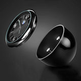 JAGUAR Set of Car 15" Steering Wheel Cover Carbon Fiber Look Leather with Exquisite Clock