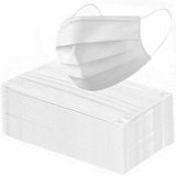 100 PCS Face Mask Non Medical Surgical Disposable 3Ply Earloop Mouth Cover - White (with Box)