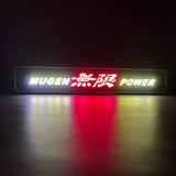 Mugen Set Red & Chrome 3D Emblem (11CM) with Mugen Power LED Logo Illuminated Badge